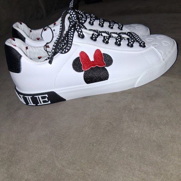 Disney Minnie Mouse Low Top Lace Up Sneakers Women's Size 8.5 NWT - Picture 5 of 11